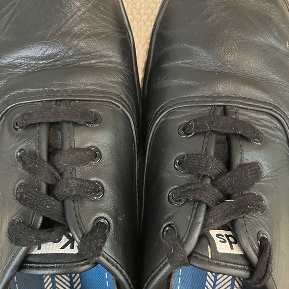 Keds Women’s size 8 1/2  Black Leather lace-up loafers / Sneakers - Picture 11 of 15